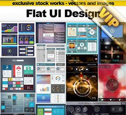 UI用户界面模板：Flat UI Design